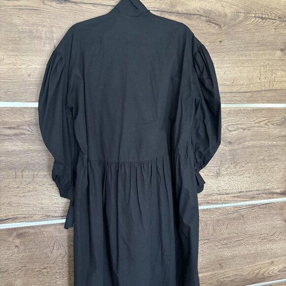 Elzinga Black Cotton Painter Dress - Size Small - Fits TU - Picture 3 of 13